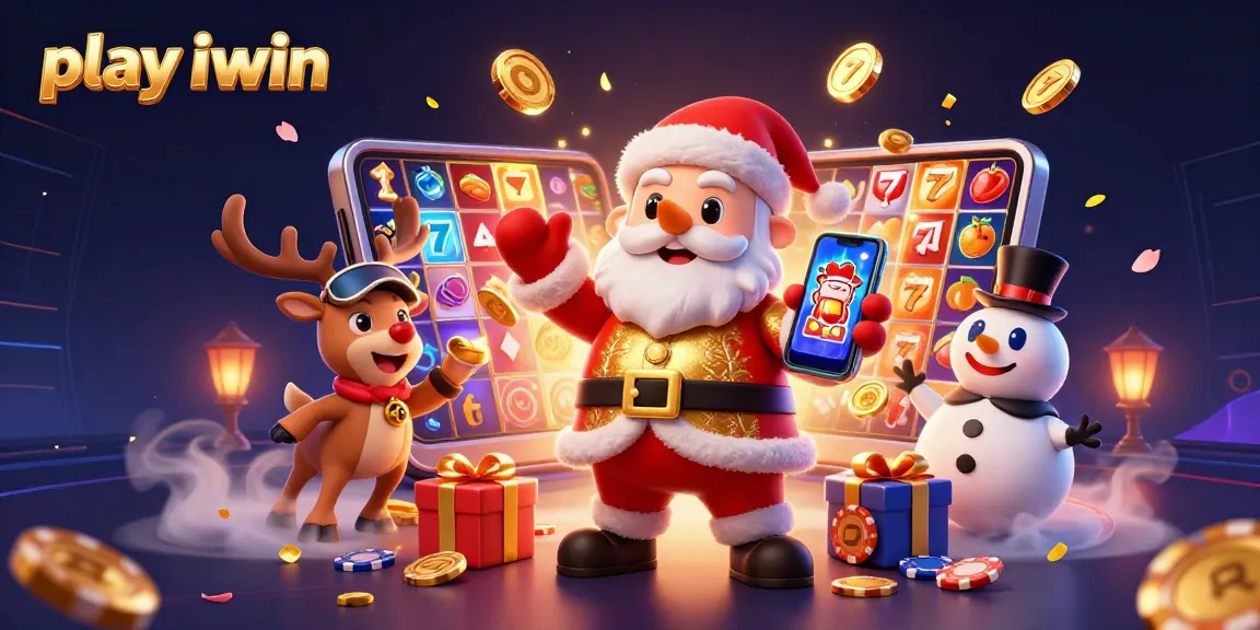Play iwin and win big with exciting slot games featuring festive characters!