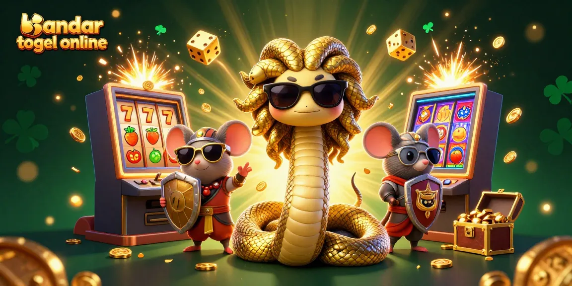 Experience exciting wins with bandar togel online in a vibrant casino setting featuring unique characters.