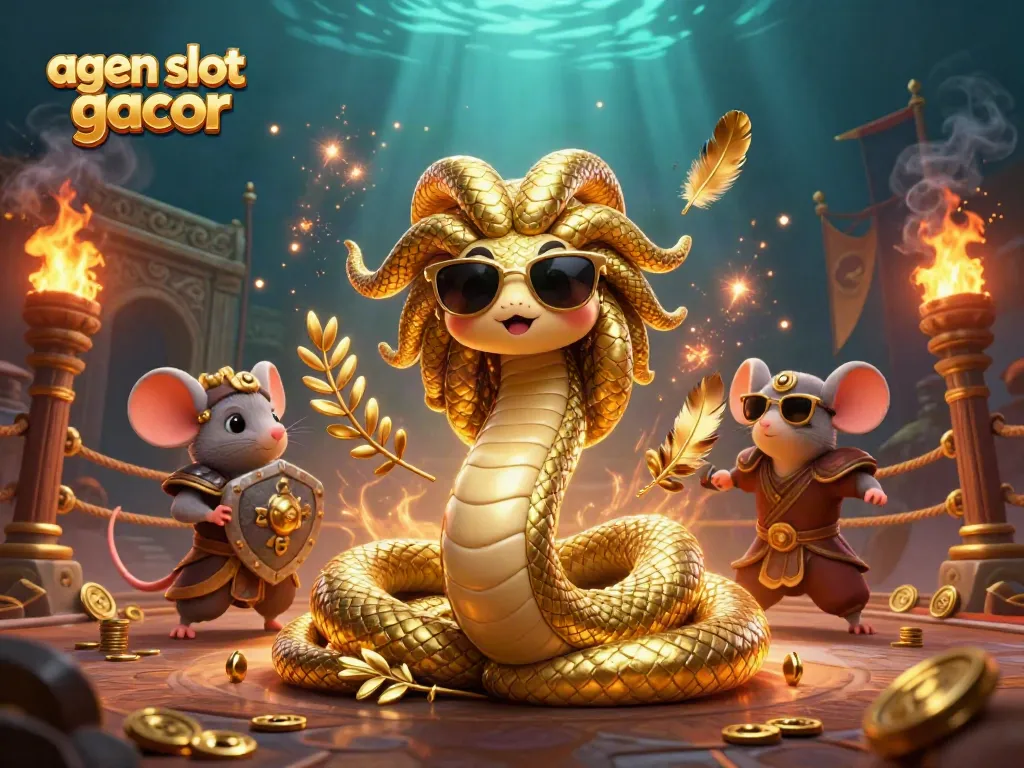 Experience the excitement of agen slot gacor with cheerful characters and dynamic casino elements.