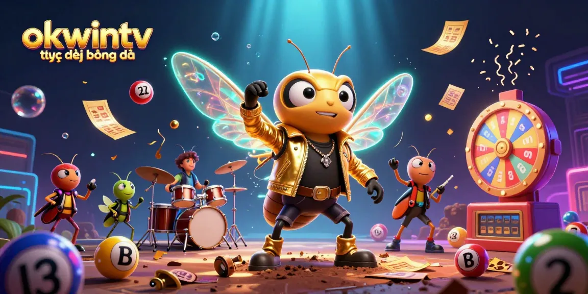 Experience the excitement of okwintv trực tiếp bóng đá with dynamic visuals and rich gaming elements in a vibrant scene.