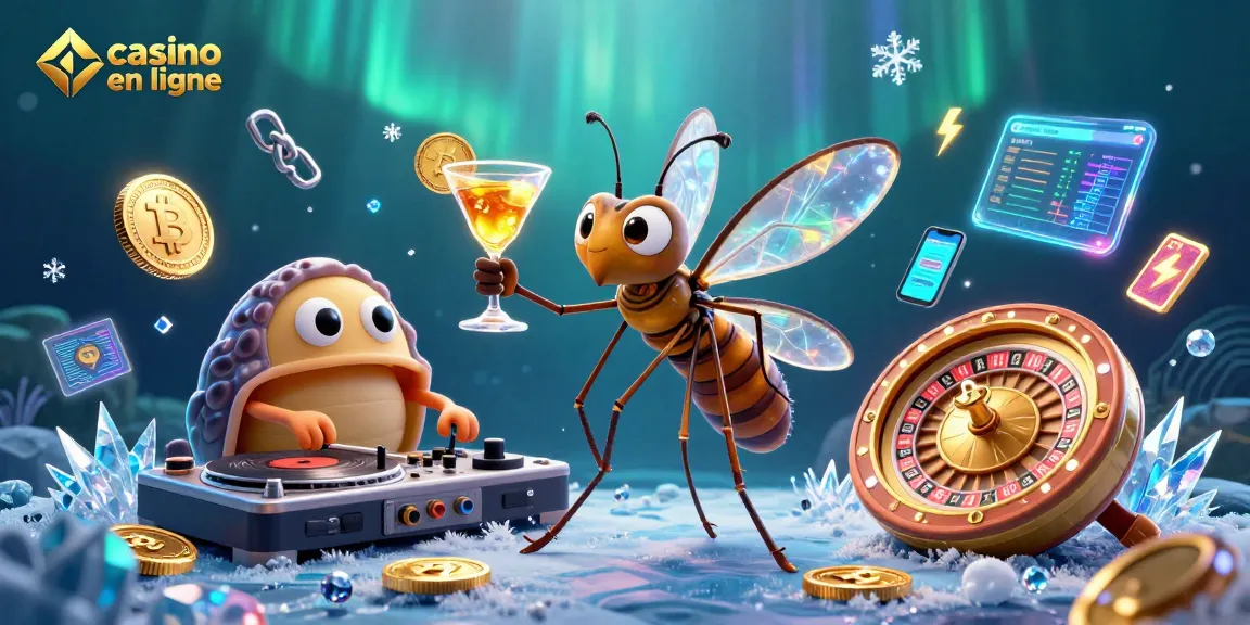 Découvre les jeux de casino en ligne avec une charmante mascotte mosquito et une ambiance animée.