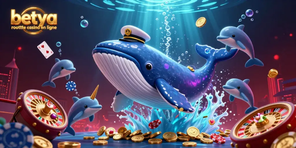 Experience the excitement of betya roulette casino en ligne with vibrant 3D characters and underwater treasures.