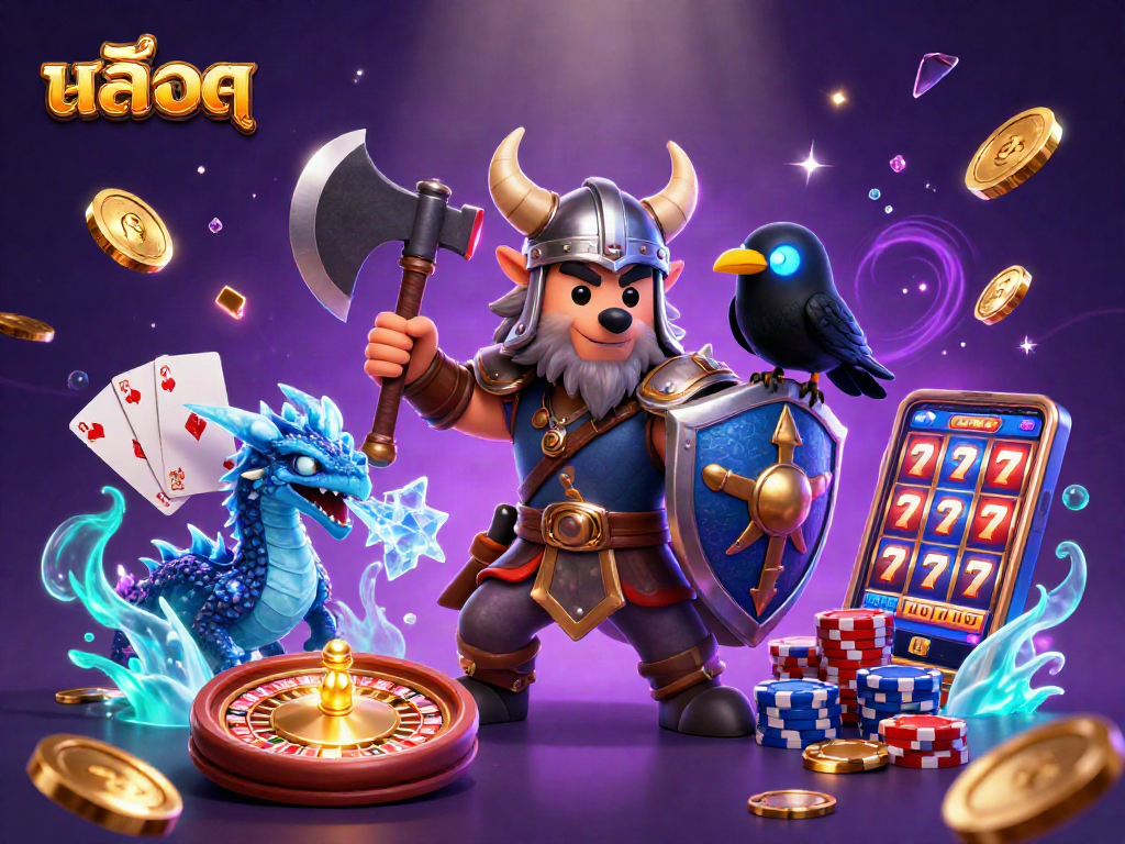 Experience exhilarating สล็อต gameplay with Viking warriors, dragons, and casino excitement!