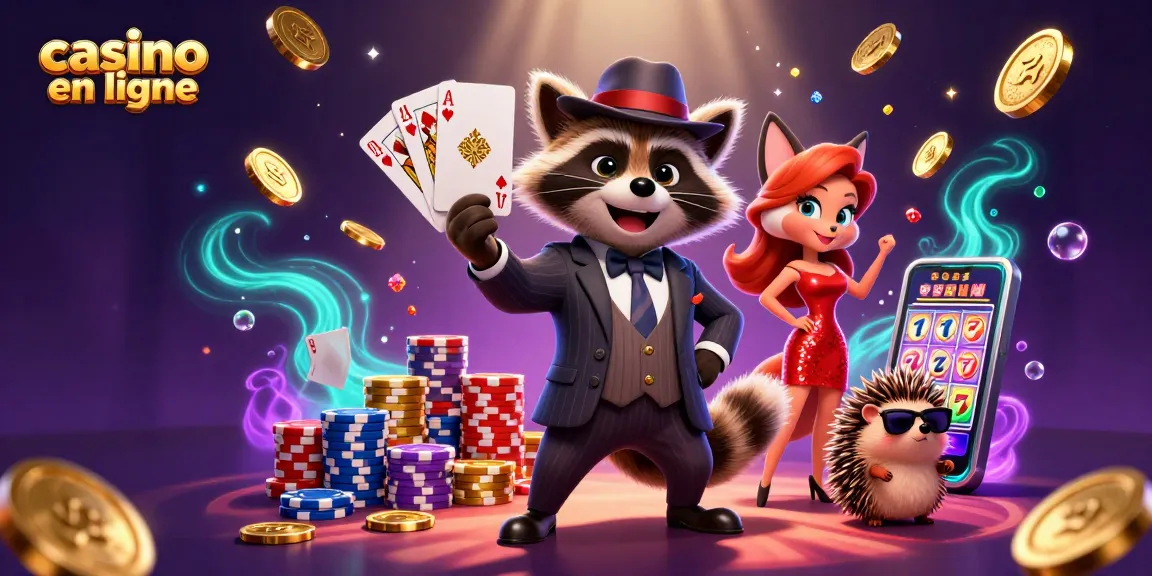 Plongez dans le monde des jeux avec casino en ligne où un raton laveur et une renarde embellie combattent la chance.