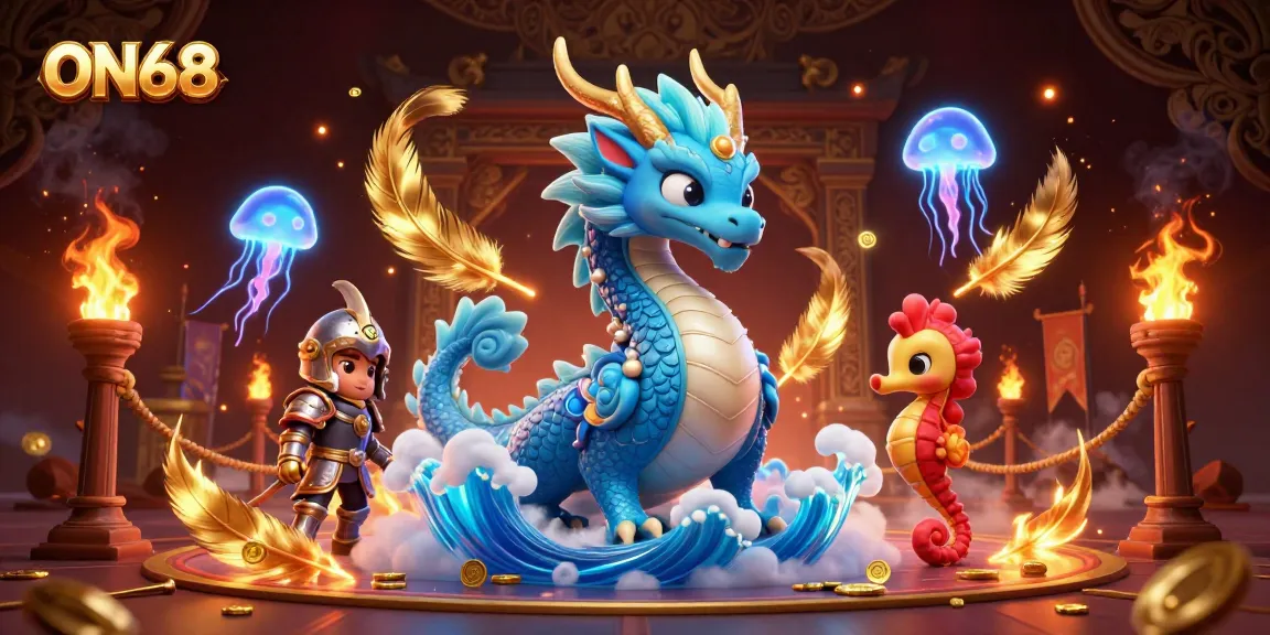 Experience thrilling gameplay at ON68 with vibrant characters and casino elements.