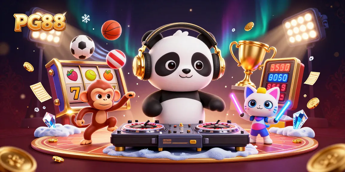Experience thrilling games at PG88 with vibrant characters and dynamic casino elements.