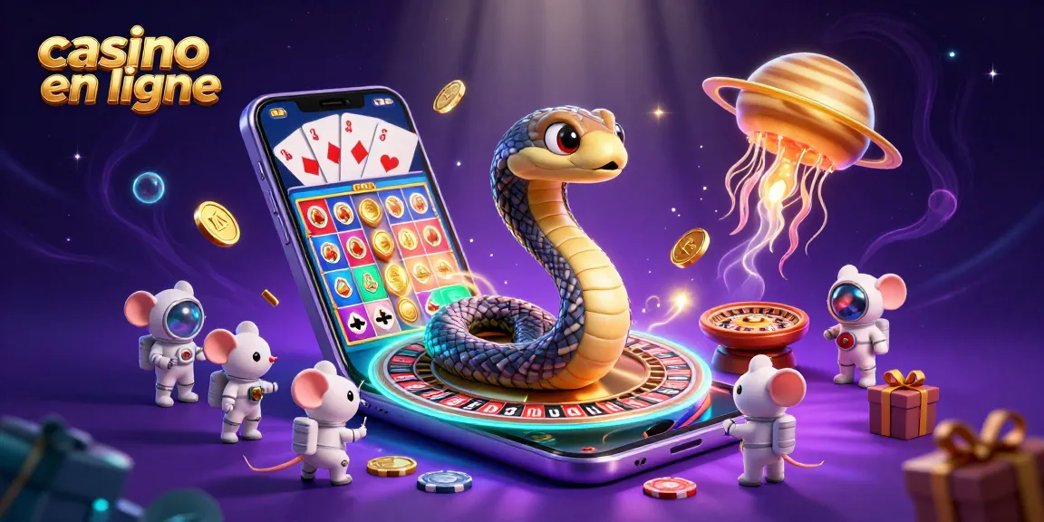 Placer des paris dans un casino en ligne avec des personnages 3D animés et un univers interactif.