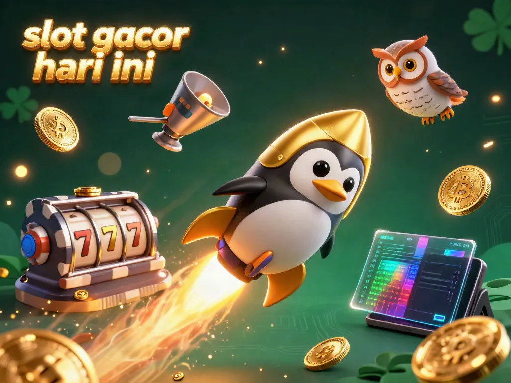 Experience exciting wins with slot gacor hari ini in this vibrant 3D casino scene.