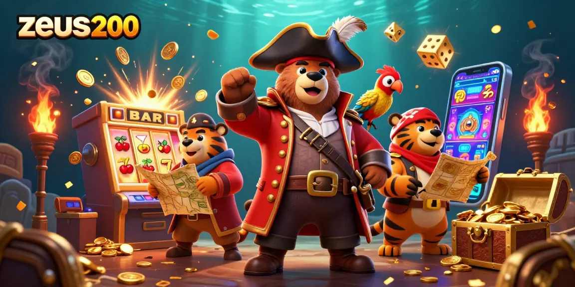 Zeus200 menghadirkan slot mesin 3D dinamis, dengan simbol keberuntungan dan harta karun